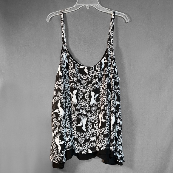 Torrid x Disney Maleficient Print Chiffon Tank Top - Picture 1 of 5